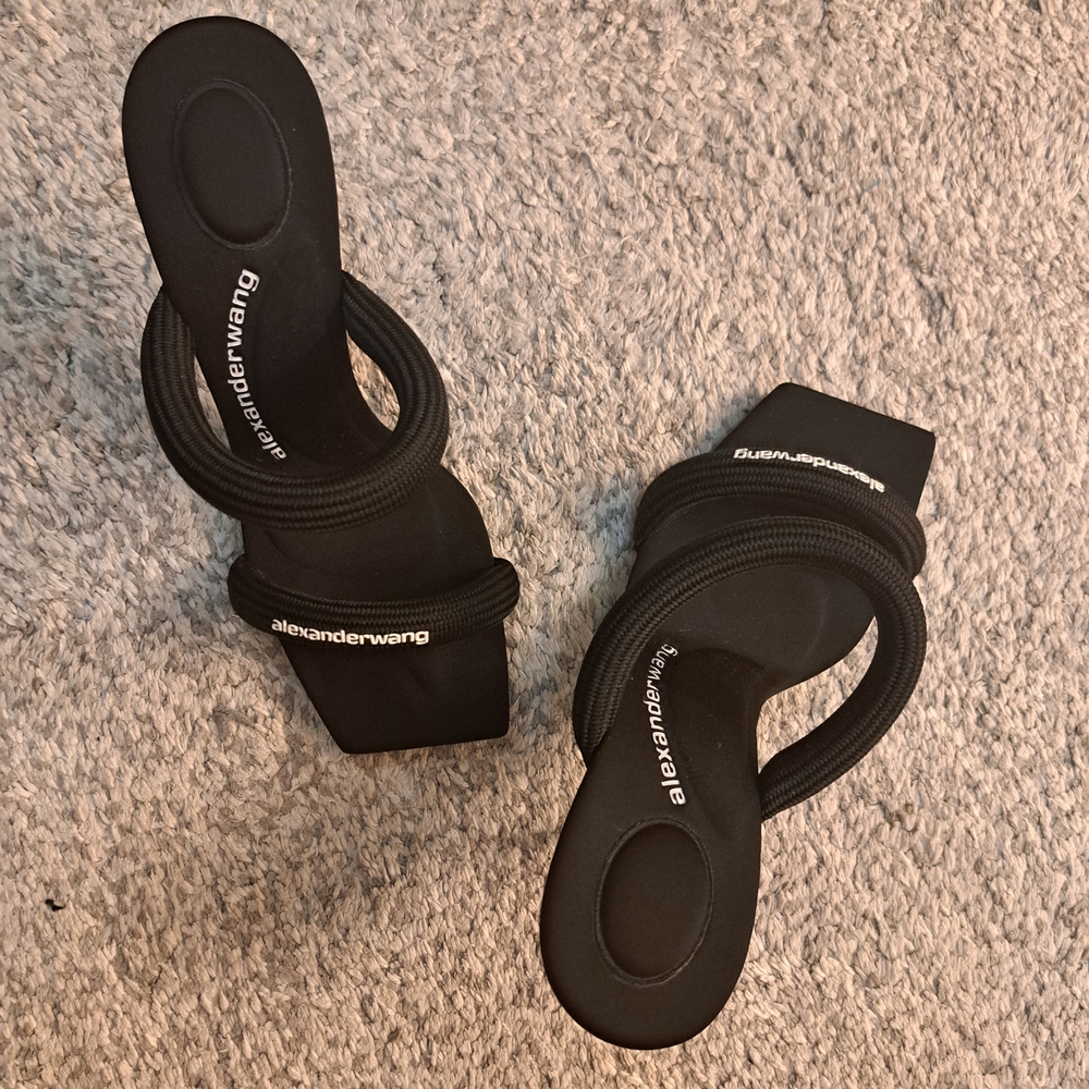 Alexander Wang Julie Tubular Black Heels